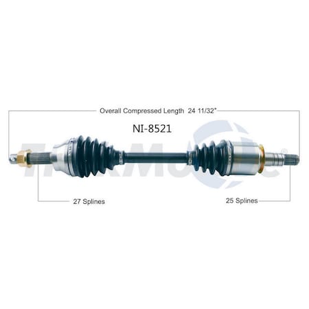 Surtrack Axle Cv Axle Shaft, Ni-8521 NI-8521